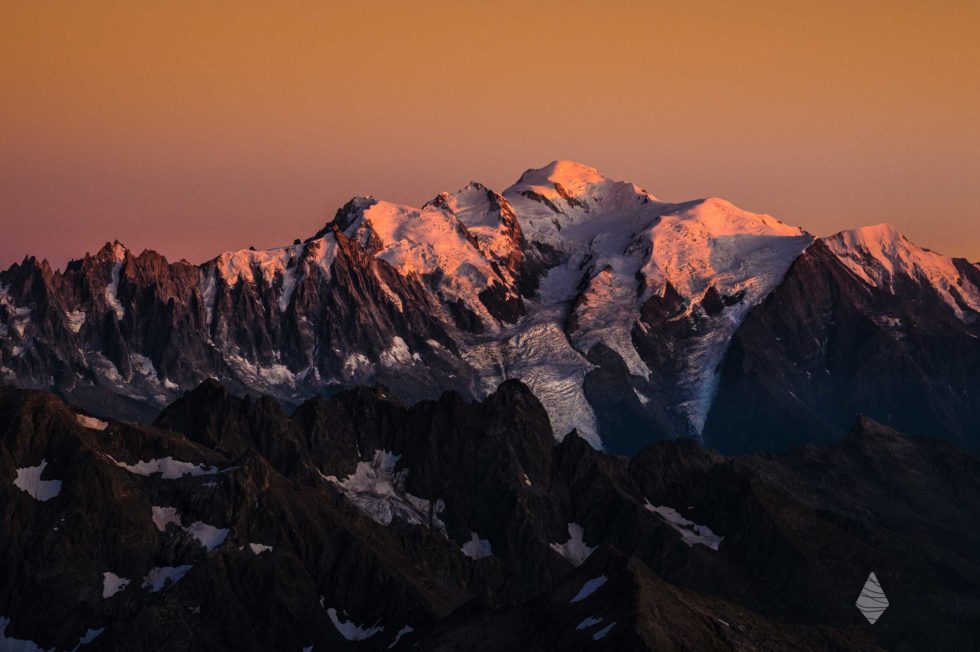 Le Mont Blanc Au Coucher De Soleil Alpine Photo Prints 9817