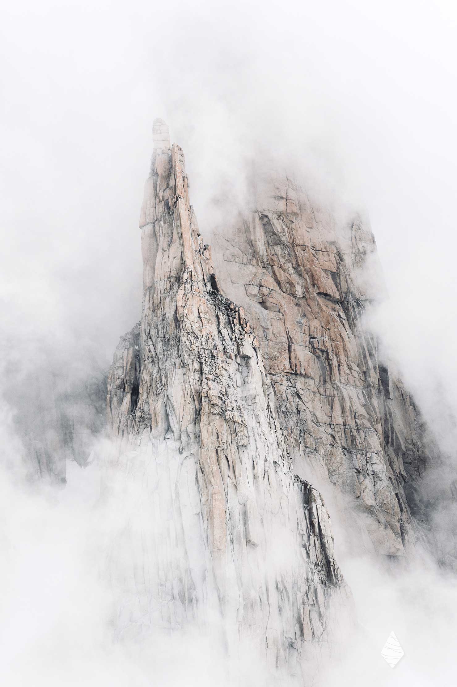 Photo du Trident du Tacul dans le Massif du Mont-Blanc